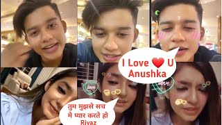 Riyaz Aly amp Anushka Sen Romantic ❤❤ Live Video  Riyaz and Anushka Sen live on instagram today [upl. by Nickolas383]