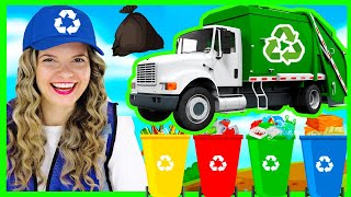 Recycling for Kids  Garbage Truck Videos for Children  Toddler Learning Video with Speedie DiDi [upl. by Carrillo]