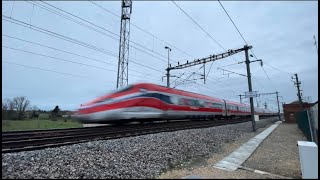 High speed train TGV frecciarossa in France [upl. by Carlye21]