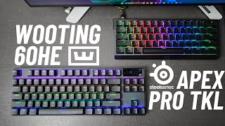 Apex Pro Wireless TKL vs Wooting 60HE  Análise Completa [upl. by Aihtekal]