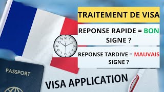 Visa France  Réponse Rapide ou Tardive du Consulat Bon Signe ou Mauvais [upl. by Charteris]