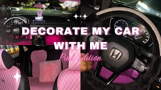 Decorate My Car With Me  Pink Edition 💕 [upl. by Clance289]