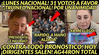 LUNES NACIONAL 31 VOTOS A FAVOR SALEN DIRIGENTES DE INMEDIATO POR UNANIMIDAD EL PAIS FESTEJAA [upl. by Hsekin886]