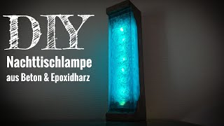 DIY Lampe aus Beton amp Epoxidharz [upl. by Harris]