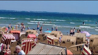 4k Scharbeutz Strand 300724 DEUTSCHLAND Foks Jg [upl. by Darcy]