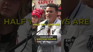 CHARLIE KIRK QUESTIONS COLLEGE 🎓😮 RealCharlieKirk shorts [upl. by Lamag]