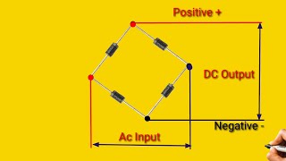 AC to DC Converter bridge rectifier diagram connection  Its electrical [upl. by Renfred]