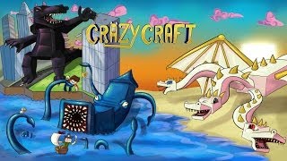 Minecraft  CRAZY CRAFT 20 RELEASE Helicopters Super Heroes Godzilla [upl. by Norrahc]