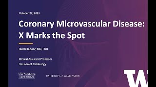 Coronary Microvascular Disease X Marks the Spot [upl. by Aihsyak]