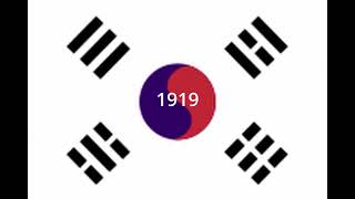 Evolution of South Korea flags [upl. by Marih529]