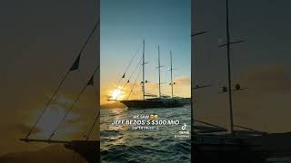 Unbelievable 🤯 We saw Jeff Bezos’s 500 million yacht 🛥️ljeffbezos yacht rich [upl. by Jopa]