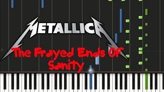 Metallica  The Frayed Ends Of Sanity ♫ Instrumental  Synthesia [upl. by Aibonez]