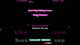 Cant Help Falling In Love  Haley Reinhart  Short Karaoke [upl. by Priscilla]