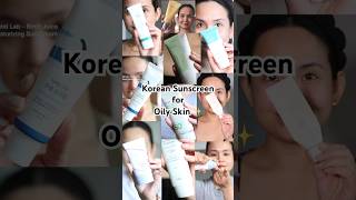 Oily skin Approved Korean Sunscreens skincareproducts koreanskincares koreanskincaretips [upl. by Iror940]