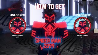 How To Get Spider Man 2099 ATSV Suit  InVisions WebVerse ROBLOX [upl. by Nirual]