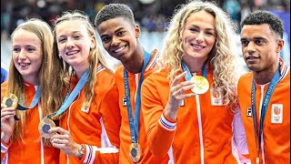 Femke Bol Lieke Klaver and TeamNL• Mixed 4x400m Relay • MEDAL CEREMONY 🇳🇱 Olympic Champions 🇨🇵 🏆🥇 [upl. by Seabrooke376]