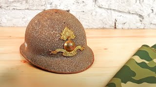 🪖 Rusted Military Helmet  Impossible Restoration [upl. by Anaitsirk]