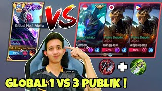 SERU GLOBAL 1 ALPHA VS 3 ALPHA PUBLIK KITA KASI PAHAM [upl. by Wedurn]