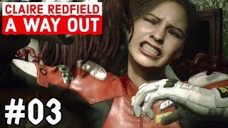 RESIDENT EVIL 2 REMAKE  Part 3  FIND A WAY OUT  GET ALL MEDALLION RE2 CLAIRE [upl. by Annaeiluj]