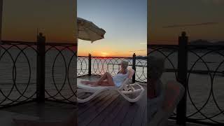 like gerl travel sochi reels sochibeach sunset 🌅 🌊 [upl. by Wini]