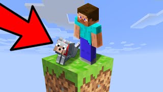 MY PET DOG in Minecraft One block [upl. by Ri]