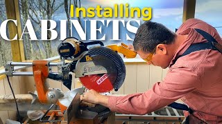 Cabinets  How to install kitchen uppers base and island [upl. by Reh15]