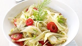 Vegetarische pastasalade met venkel en artisjok [upl. by Uzzial]