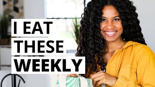 Weekly PlantBased Favorites 5 Foods I Always Have  Recipes [upl. by Bael]