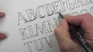 How to draw an alphabet of capital letters [upl. by Nerty902]