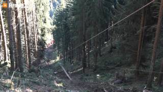 Forst  Technik Lieber in Leoben Steiermark  Holzschlägerung mobile Seilbahntechnik [upl. by Rai960]