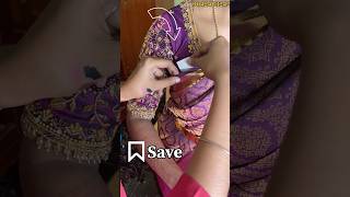 Tip Saree pleat sticking Save it tips makeup sareelove sareedraping [upl. by Nauqal89]