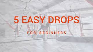 5 EASY DROPS for beginners  AERIAL HOOP [upl. by Naujid]