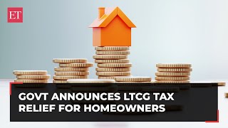 Major Relief for Homeowners with New LTCG Rules Real Estate Stocks Rally [upl. by Terraj]