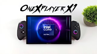 ONEXPLAYER X1 First Look Hands On With The First Intel Core Ultra Handheld [upl. by Otreblasiul]