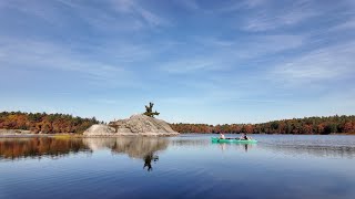 The Real Outdoor Boys  One Night Trip Canoe Camping [upl. by Annuhsal]