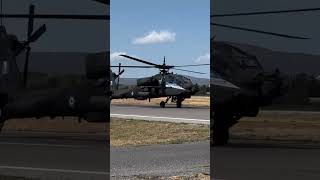 AH64A Apache PEGASUS Team Hellenic Arny Taxing in Athens Flying Week 2024 [upl. by Cullen]