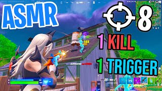 ASMR Gaming 😴 Fortnite 1 Kill  1 Trigger Relaxing Mouth Sounds 🎮🎧 Controller Sounds  Whispering 💤 [upl. by Carmita825]