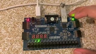 LED Sequence in FPGA Basys 3 [upl. by Amled]