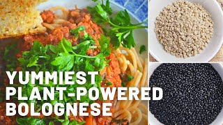 Delicious plantpowered Bolognese  Pasta sauce Recipe  Vegetarian amp Vegan  Meaty without the Meat [upl. by Chiou]