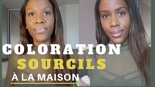 Comment se colorer les sourcils à la maison  DIY coloration sourcils  Teinture des sourcils [upl. by Ira515]