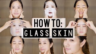 How to KOREAN 10 Step Skincare Routine  Glass Skin [upl. by Eeruhs932]