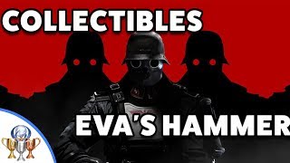 Wolfenstein 2 The New Colossus Evas Hammer Collectibles and Weapon Upgrade Locations [upl. by Derby]