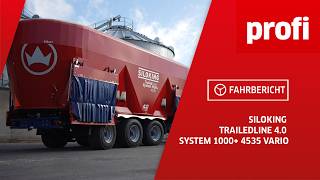 Futtermischwagen Siloking TrailedLine 40 System 1000 4535 Vario  profi Fahrbericht [upl. by Nosna]