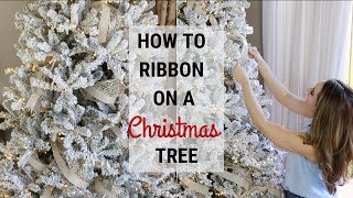 How To Put Ribbon On A Christmas Tree [upl. by Watanabe]