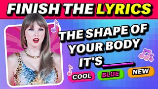 FINISH THE LYRICS 🎵 Most Popular Pop amp Kpop Songs 👑 Music Quiz Challenge [upl. by Naynek]