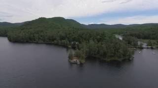 Adirondack Aerial Video of Brant Lake NY from the north end [upl. by Josephina55]