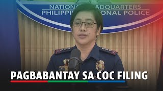 PNP handa na para sa filing ng COCs na magsisimula sa October 1  ABSCBN News [upl. by Tore]