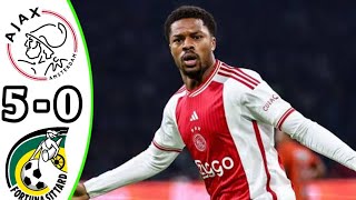 Ajax vs Fortuna Sittard 50 Highlights  Eredivisie 2024 eFootball [upl. by Quiteri]