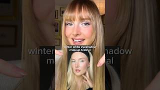 Part 12 winter white eyes makeup look makeup makeuptutorial eyemakeupoftheday [upl. by Inirt]