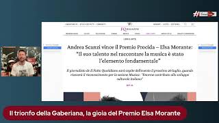 Il trionfo della Gaberiana la gioia del Premio Elsa Morante [upl. by Arst]